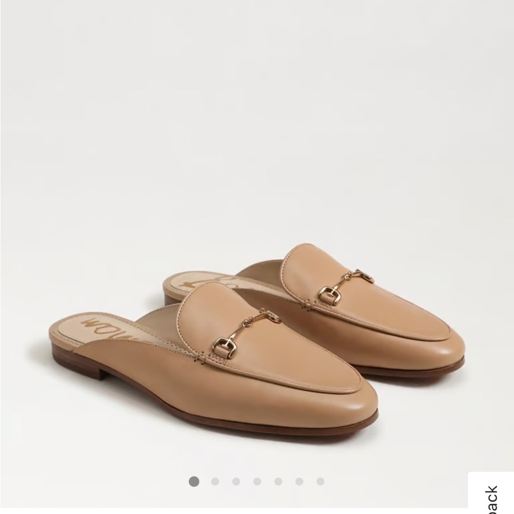 Sam Edelman Tan Leather Horsebit Mules